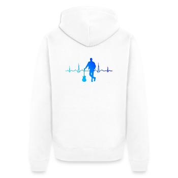 Egitarre Guitar electronic guitar E-gitarre - Unisex Premium Bio Zip Hoodie - Weiß - Hinten - Thijin (182cm)
