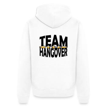 Beer bottles Team Hangover - Unisex Premium Organic Zip Hoodie - white - Back - Thijin (182cm)