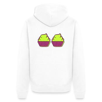 Cupcake 2 - Veste à capuche bio Premium Unisexe - blanc - Dos - Thijin (182cm)
