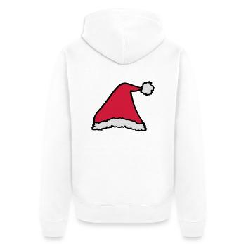 Chapeau de Père Noël - Veste à capuche bio Premium Unisexe - blanc - Dos - Thijin (182cm)
