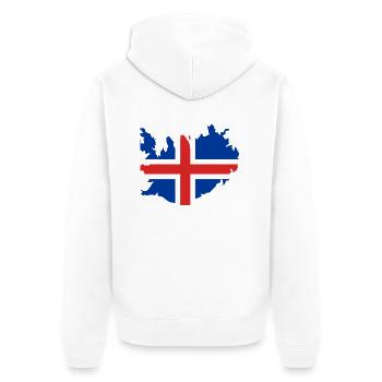 Iceland - Veste à capuche bio Premium Unisexe - blanc - Dos - Thijin (182cm)