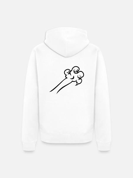 griffes / griffes (1c) - Veste à capuche bio Premium Unisexe - blanc