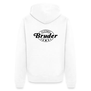kleiner__bruder__f1 - Unisex Premium Organic Zip Hoodie - white - Back - Thijin (182cm)