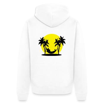 sieste mexicaine - Veste à capuche bio Premium Unisexe - blanc - Dos - Thijin (182cm)