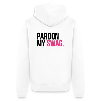 pardon my swag - Veste à capuche bio Premium Unisexe - blanc - Dos - Thijin (182cm)