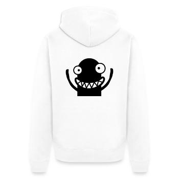 Funny Monster - Veste à capuche bio Premium Unisexe - blanc - Dos - Thijin (182cm)