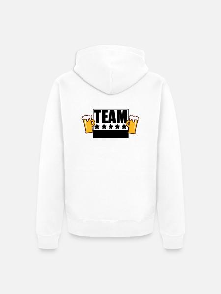 team_malorca_10_3f - Unisex Premium Bio Zip Hoodie - Weiß