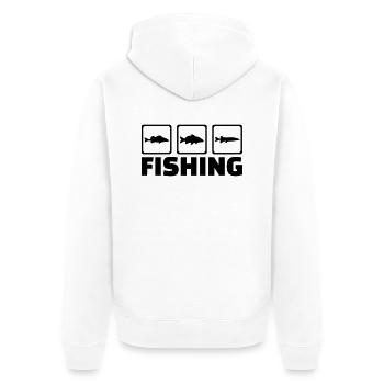 Fishing - Veste à capuche bio Premium Unisexe - blanc - Dos - Thijin (182cm)