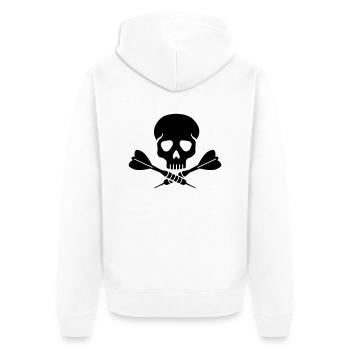 Jeu de fléchettes - Veste à capuche bio Premium Unisexe - blanc - Dos - Thijin (182cm)