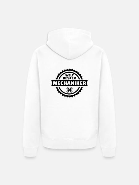 Mechaniker - Unisex Premium Bio Zip Hoodie - Weiß