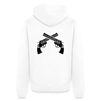 waffen - Veste à capuche bio Premium Unisexe - blanc - Dos - Thijin (182cm)