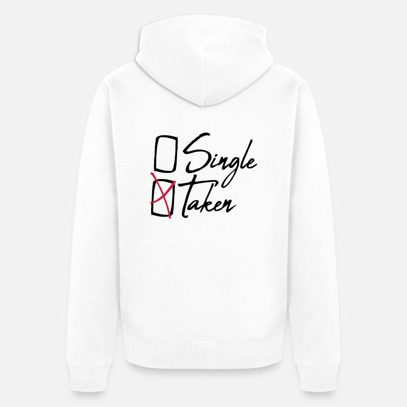 Décerné single pris - Veste à capuche bio Premium Unisexe - blanc