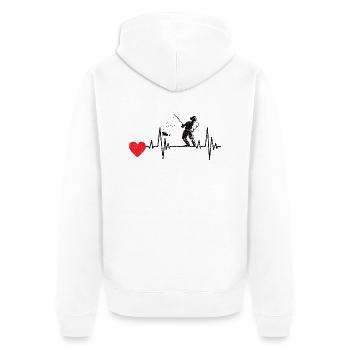 Pêche Pêche Hameçons Pêche Pêche - Veste à capuche bio Premium Unisexe - blanc - Dos - Thijin (182cm)