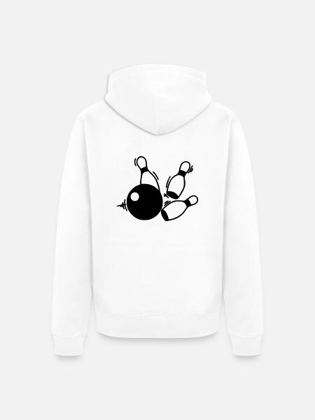 kegel team - Unisex Premium Bio Zip Hoodie - Weiß