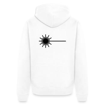 laser_2 - Veste à capuche bio Premium Unisexe - blanc - Dos - Thijin (182cm)