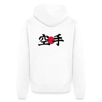 karaté - Veste à capuche bio Premium Unisexe - blanc - Dos - Thijin (182cm)