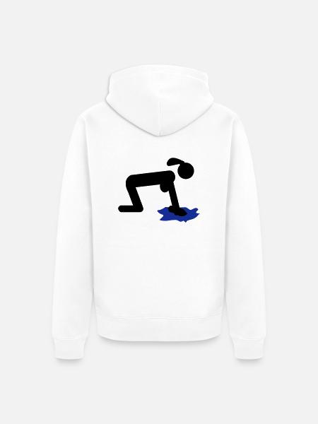 putzen putzfrau - Unisex Premium Bio Zip Hoodie - Weiß