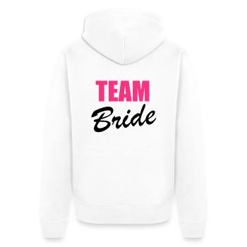 Team Bride - Veste à capuche bio Premium Unisexe - blanc - Dos - Thijin (182cm)