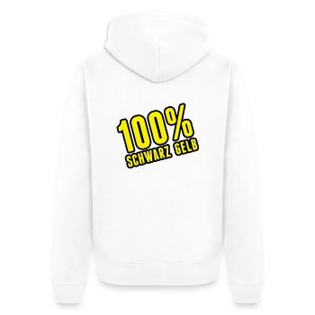 100_schwarz_gelb__f2 - Veste à capuche bio Premium Unisexe - blanc - Dos - Thijin (182cm)