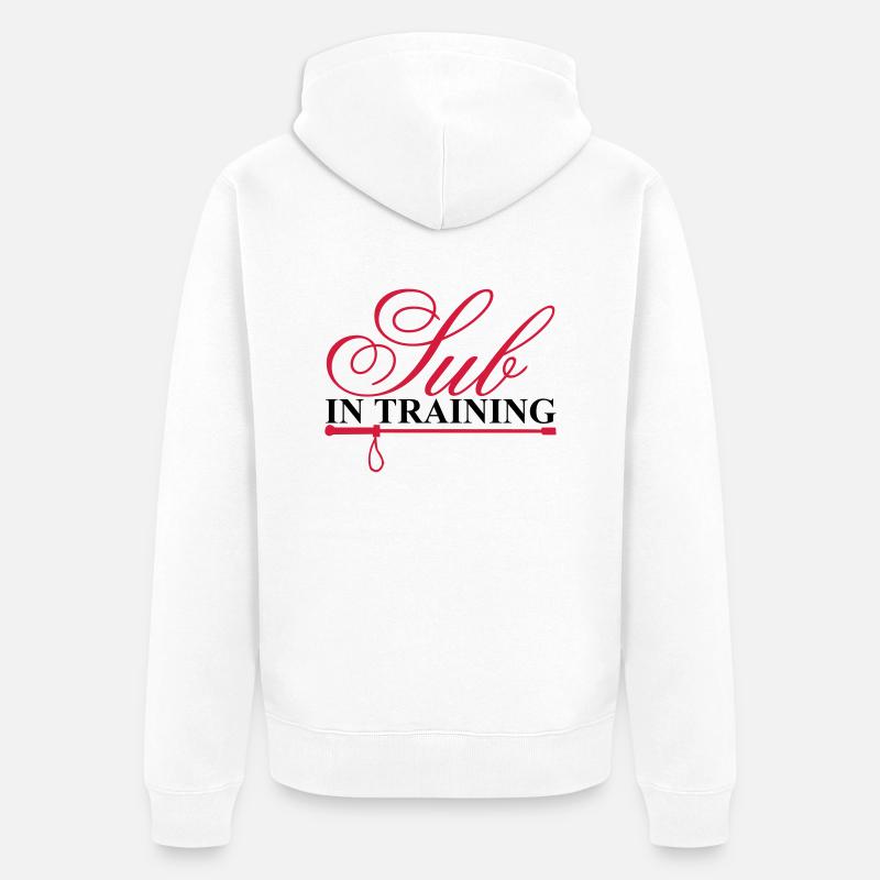Sub in training - Unisex Premium Bio Zip Hoodie - Weiß
