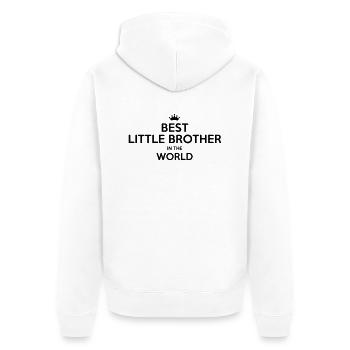 best little brother in the world - Veste à capuche bio Premium Unisexe - blanc - Dos - Thijin (182cm)