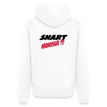 Snart morfar !! - Veste à capuche bio Premium Unisexe - blanc - Dos - Thijin (182cm)
