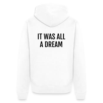 Rap / Rapper / Musik / Hip-Hop / Graffiti - Unisex Premium Bio Zip Hoodie - Weiß - Hinten - Thijin (182cm)