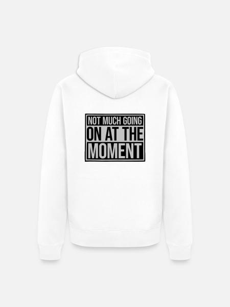 Not much going on - Unisex Premium Organic Zip Hoodie - white
