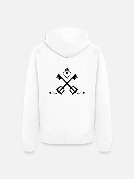 Kingdom Hearts - Unisex Premium Bio Zip Hoodie - Weiß