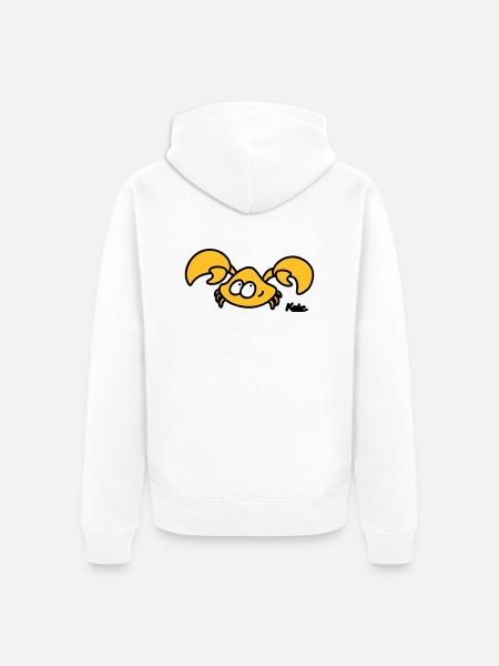 Krebs (3c) - Unisex Premium Bio Zip Hoodie - Weiß