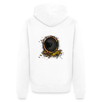Speaker Graffiti 2 DJ - Unisex Premium Organic Zip Hoodie - white - Back - Thijin (182cm)