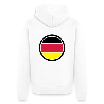Allemagne emblème - Veste à capuche bio Premium Unisexe - blanc - Dos - Thijin (182cm)