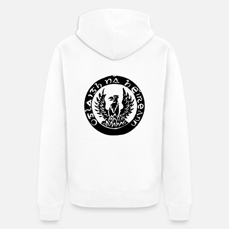 irish republican - Unisex Premium Bio Zip Hoodie - Weiß