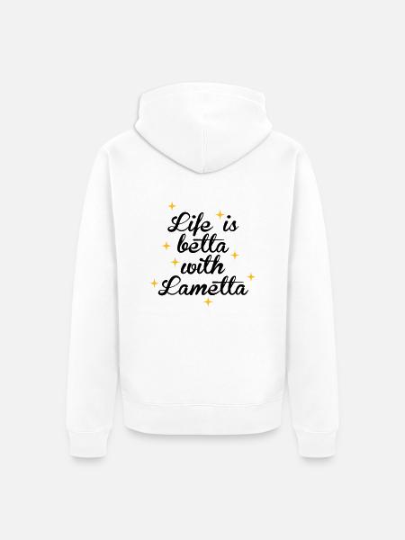 Lametta - Unisex Premium Bio Zip Hoodie - Weiß