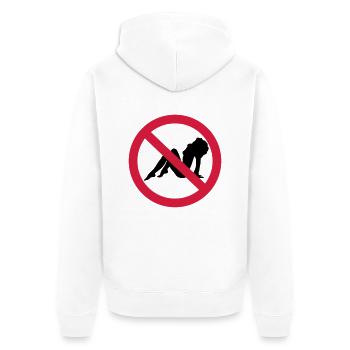 Boys Night out - Unisex Premium Organic Zip Hoodie - white - Back - Thijin (182cm)
