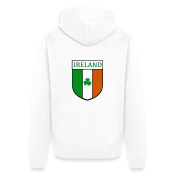 ireland hemblem - Veste à capuche bio Premium Unisexe - blanc - Dos - Thijin (182cm)
