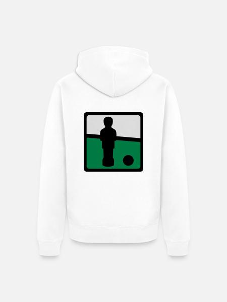 Kicker - Unisex Premium Bio Zip Hoodie - Weiß