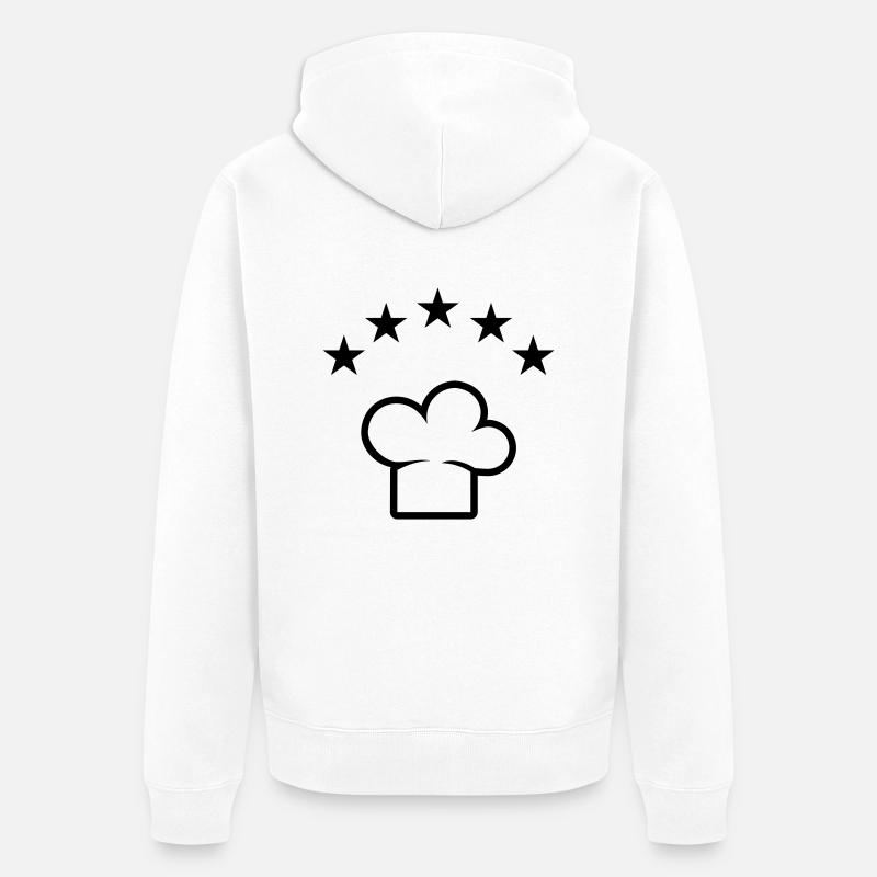 Chef - Veste à capuche bio Premium Unisexe - blanc