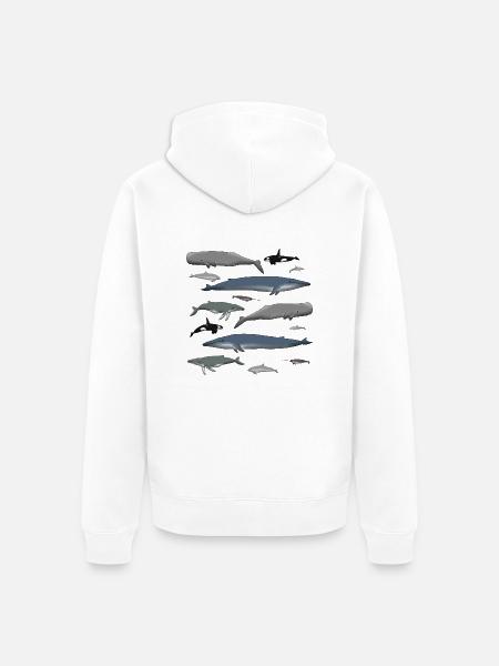 Wale - Unisex Premium Bio Zip Hoodie - Weiß