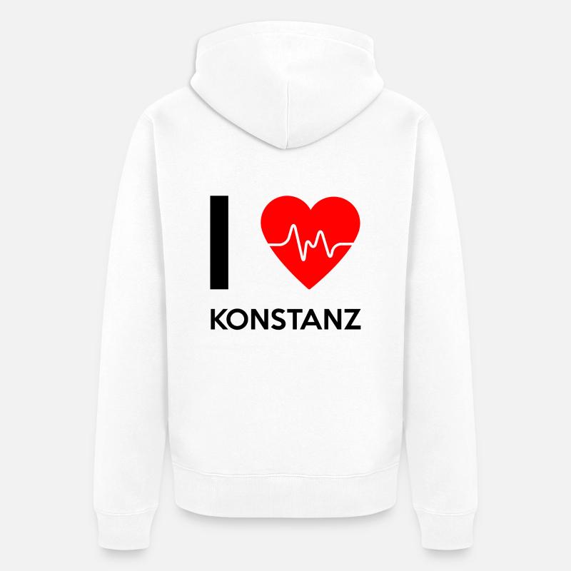 J'aime Constance - J'aime Constance - Veste à capuche bio Premium Unisexe - blanc