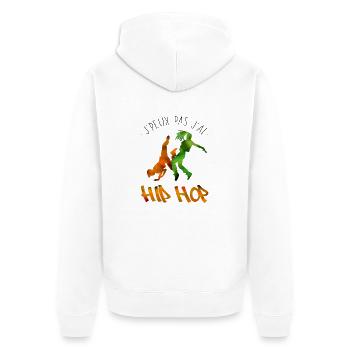J'peux pas j'ai Hip Hop - Veste à capuche bio Premium Unisexe - blanc - Dos - Thijin (182cm)