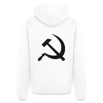 Communisme - Veste à capuche bio Premium Unisexe - blanc - Dos - Thijin (182cm)