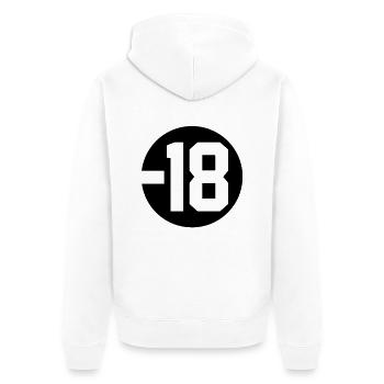 18 - Veste à capuche bio Premium Unisexe - blanc - Dos - Thijin (182cm)