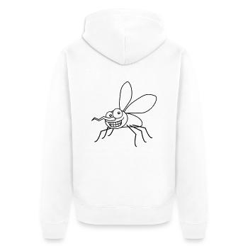 grin_mosquito_1c - Veste à capuche bio Premium Unisexe - blanc - Dos - Thijin (182cm)