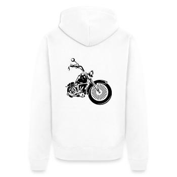 chopper - Veste à capuche bio Premium Unisexe - blanc - Dos - Thijin (182cm)