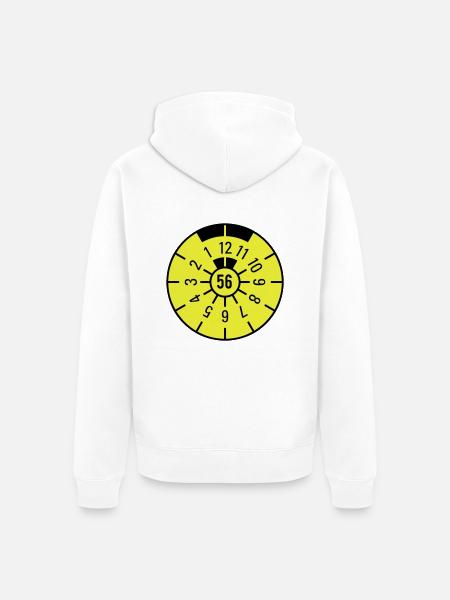 TÜV 1956 - Unisex Premium Organic Zip Hoodie - white