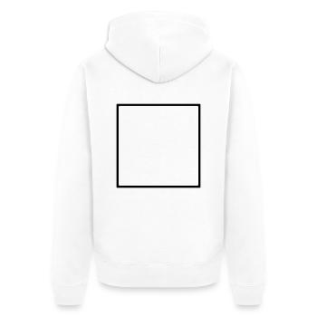 Mathematik Symbol - Quadrat - Unisex Premium Bio Zip Hoodie - Weiß - Hinten - Thijin (182cm)