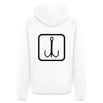 angelhaken_f1 - Veste à capuche bio Premium Unisexe - blanc - Dos - Thijin (182cm)