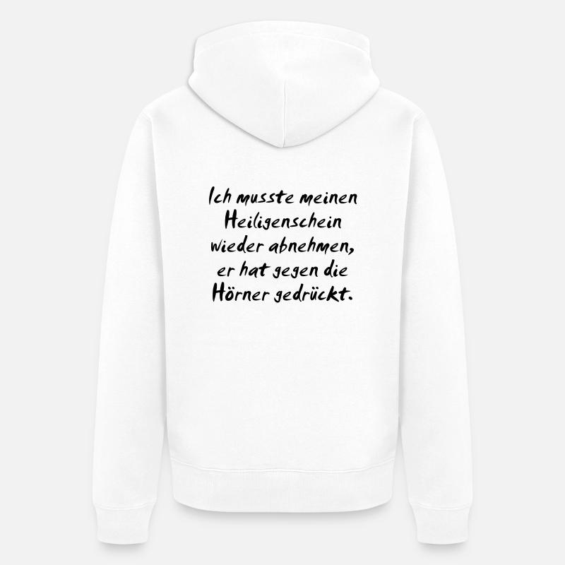 Sans auréole - Veste à capuche bio Premium Unisexe - blanc