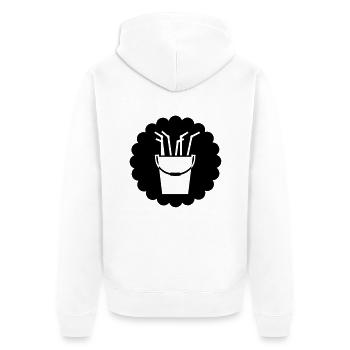 Sangria sangria seau / seau (1c) - Veste à capuche bio Premium Unisexe - blanc - Dos - Thijin (182cm)